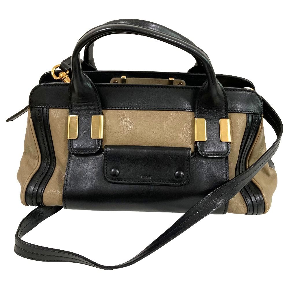 良品 Chloe クロエ Alice アリス 2way ハンドバッグ ショルダーバッグ ベージュ レディース 古着 中古 USED
