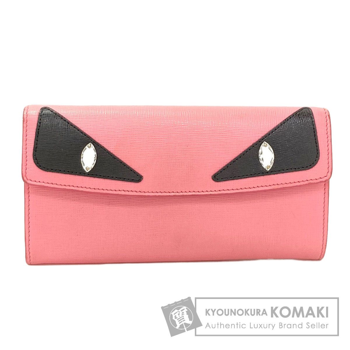 FENDI フェンディ バグズ モンスター 長財布（小銭入れあり） レザー レディース [中古]