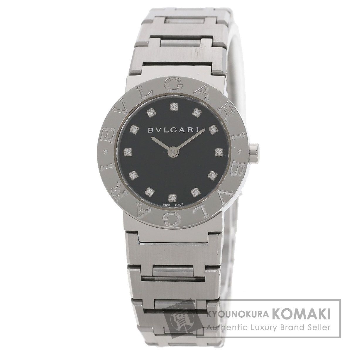BVLGARI ブルガリ BB26SS ブルガリブルガリ 12P ダイヤモンド 腕時計 SS SS レディース [中古]