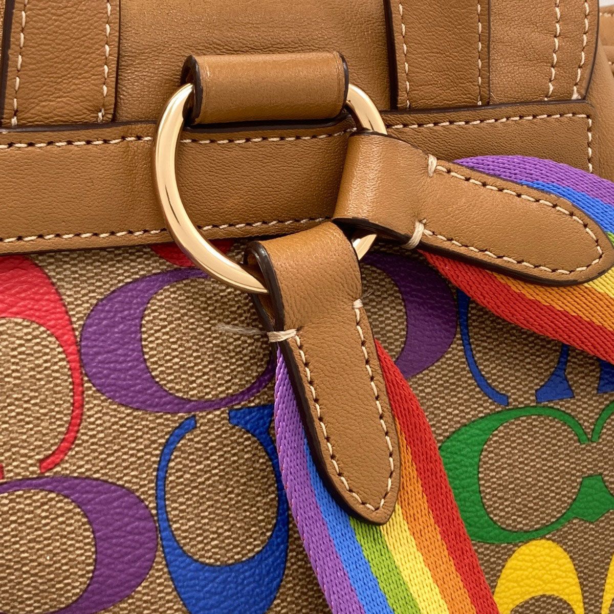 COACH コーチ C4097 レインボー リュック・デイパック PVC レディース