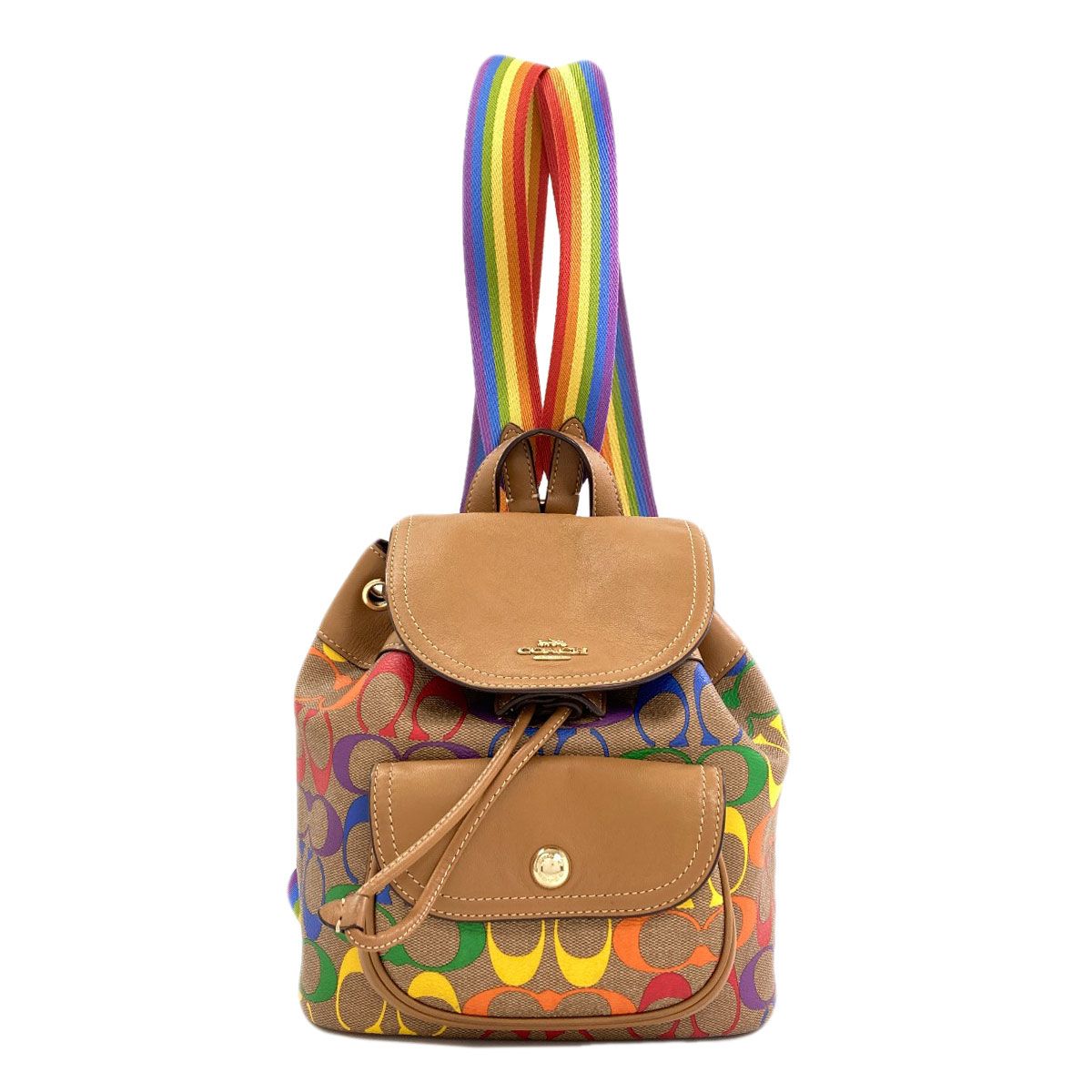 COACH コーチ レインボー リュック デイパック PVC シグネチャー COACH コーチ C4097 レインボー リュック・デイパック PVC レディース