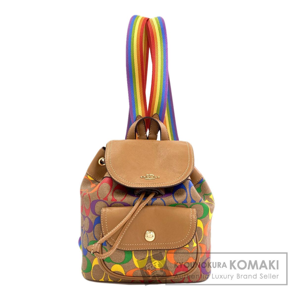 COACH コーチ C4097 レインボー リュック・デイパック PVC レディース [中古]