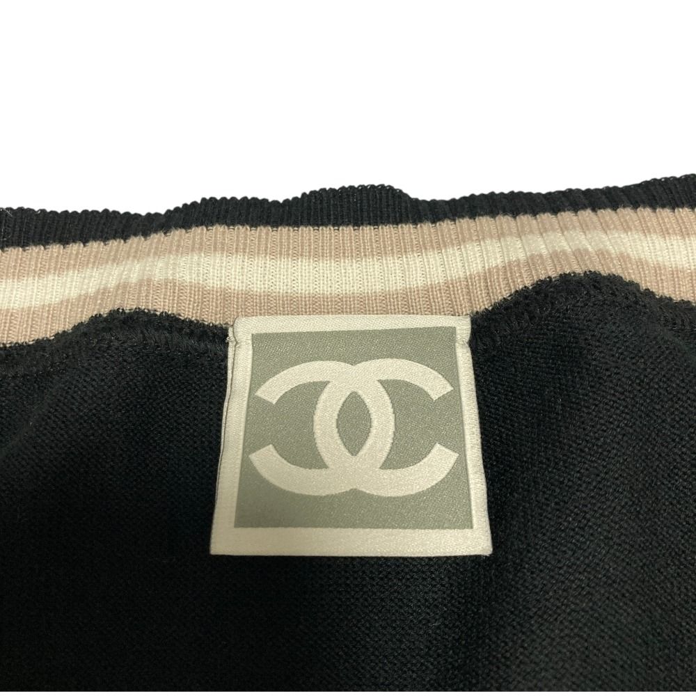 良品 CHANEL シャネル 08P スポーツライン ココマーク ニット セーター