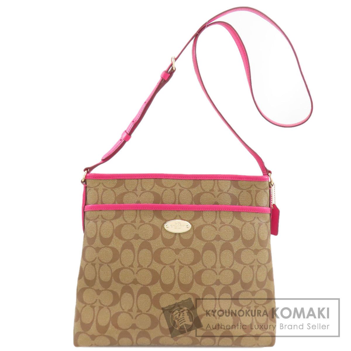 COACH コーチ F34938 シグネチャー ショルダーバッグ PVC レディース [中古]