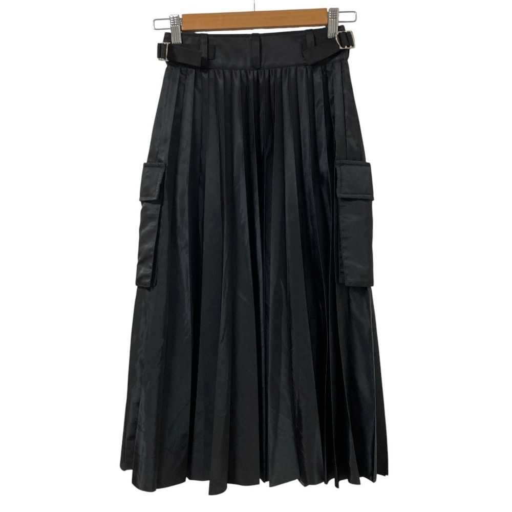 最終お値下げ‼️Sacai 24SSフリルスカート 美品 24SS sacai サカイ Nylon Twill Skirt ナイロンプリーツスカート