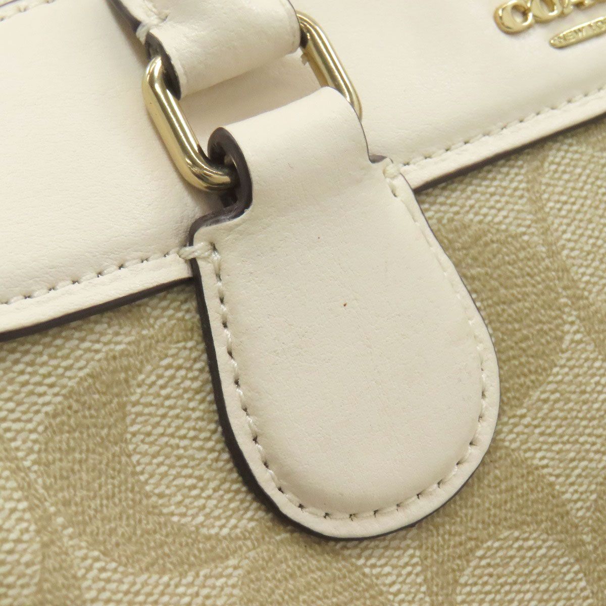 COACH コーチ F32203 シグネチャー 2WAY ハンドバッグ PVC レディース