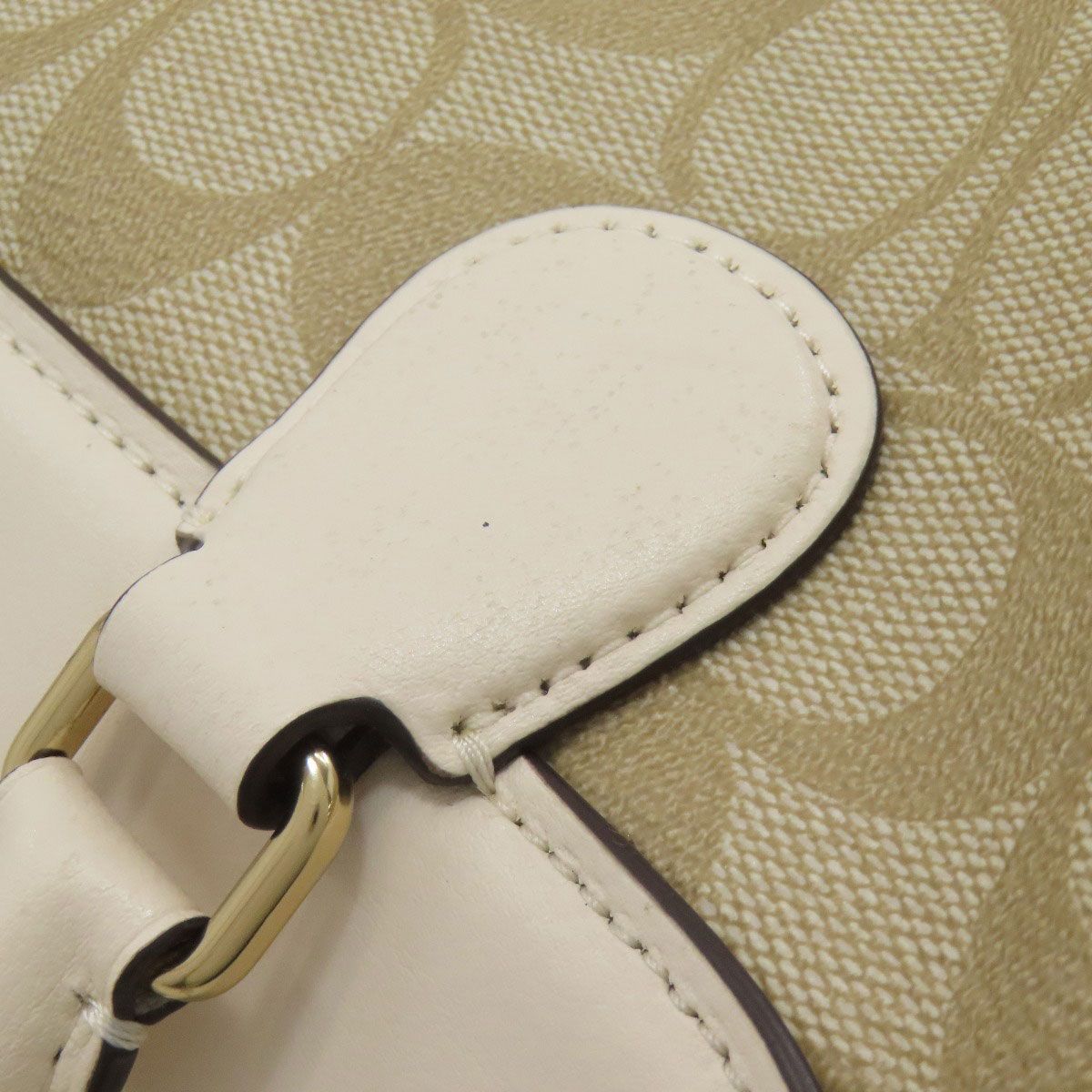 COACH コーチ F32203 シグネチャー 2WAY ハンドバッグ PVC レディース