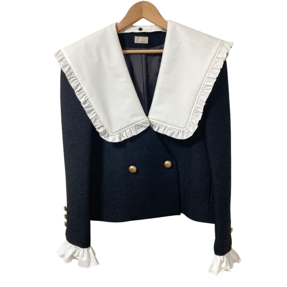 シーニュcygneセーラージャケット Michell 良品 Cygne シーニュ Michelle ツイード セーラージャケット サイズ0