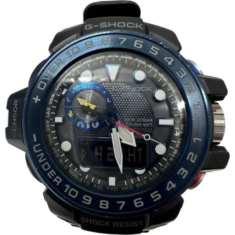 CASIO カシオ G-SHOCK ジーショック GWN-1000B-1BJF 腕時計メンズ ソーラー電波クォーツ グレー文字盤 動作品 【中古】 32604K426