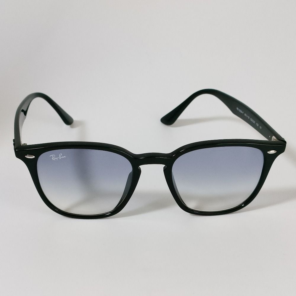 美品 Ray-Ban レイバン RB4258F 601/19 セルフレーム サングラス 眼鏡 アイウェア 52□20-150 ブラック メンズ レディース 古着 中古 USED
