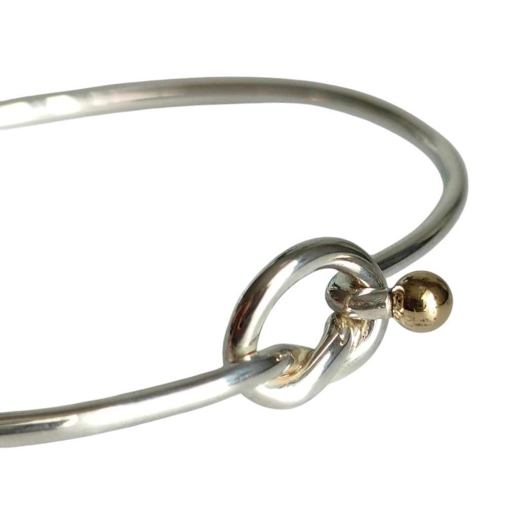 美品 Tiffany & Co. ティファニー 750 925 コンビ ラブノットバングル