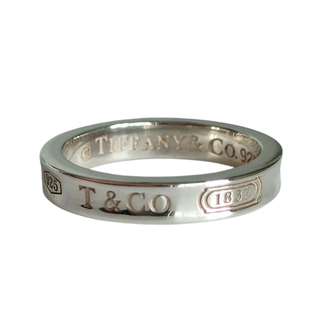 良品 TIFFANY&Co ティファニー 1837 925 ナローリング 指輪