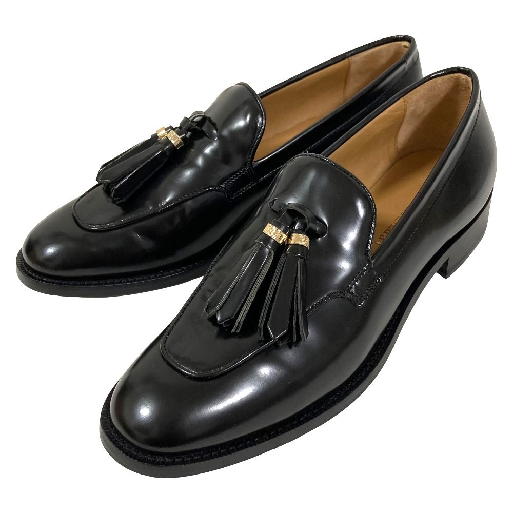 新品同様 Max Mara マックスマーラ スルターノ タッセルローファー サイズ36.5 約23.5cm ブラック レディース 古着 中古 USED