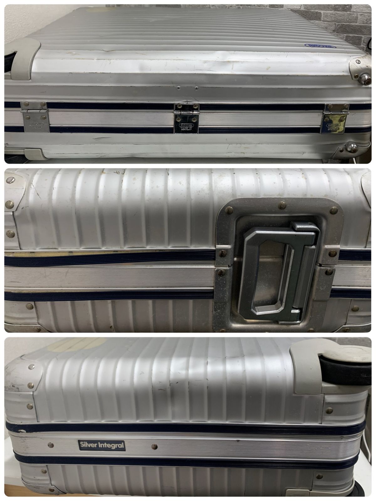 ジャンク☆ RIMOWA リモワ アルミスーツケース キャリーケース 2輪 鍵