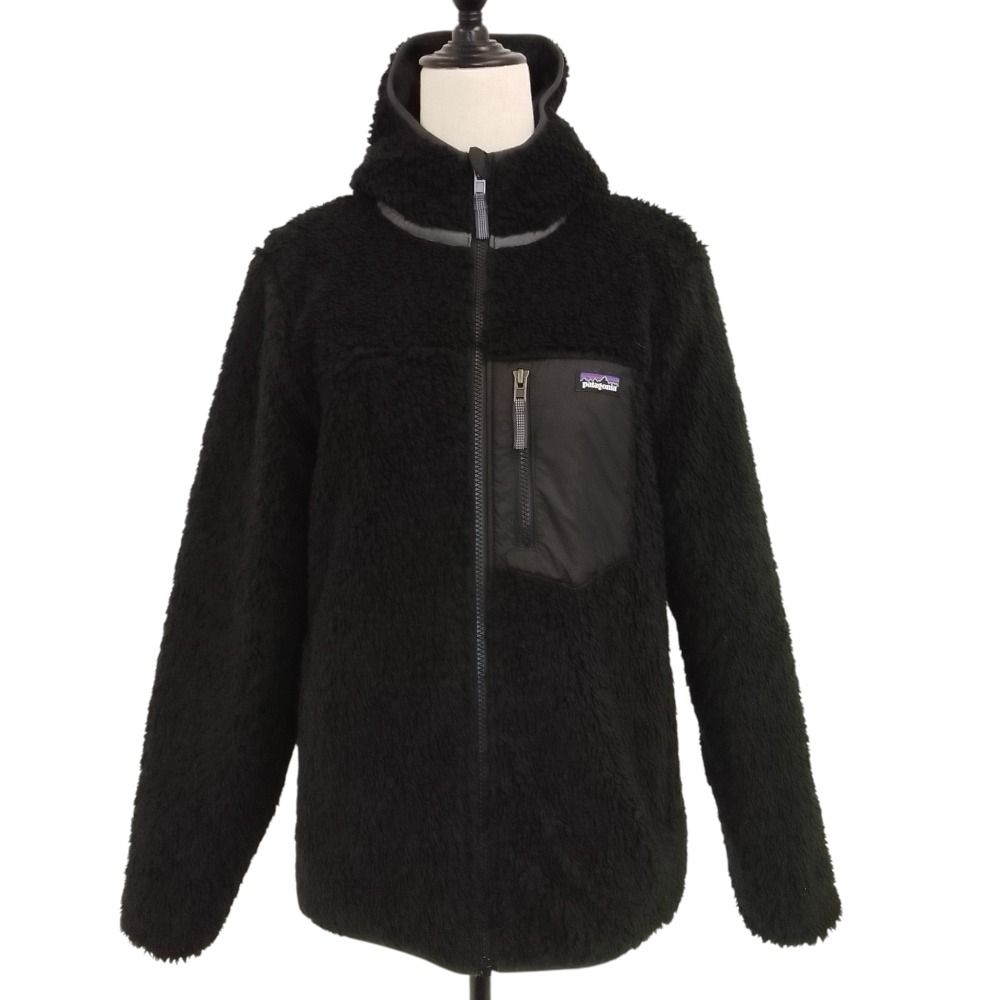 美品 23AW Patagonia パタゴニア リバーシブル レディ フレディ フーディ ジャケット 68095 ブラック キッズ 古着 中古 USED