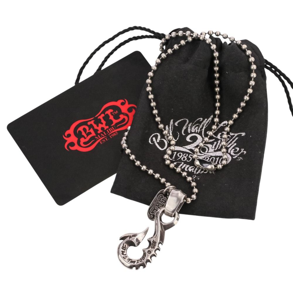 美品 BILL WALL LEATHER ビルウォールレザー 925 フィッシュフック