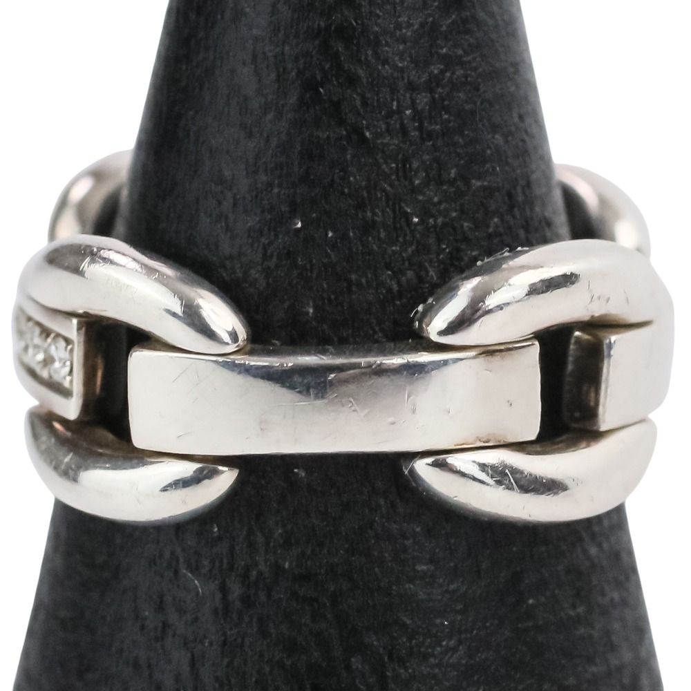 美品 LORO ロロ VO ring 01 dia 925 リング 指輪 9号 シルバー