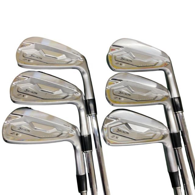 【中古】 ダンロップ SRIXON ZX5 Mk II 6S アイアンセット IR 純正特注シャフト (フレックスS) メンズ 男性用 右利き 右用 Cランク ゴルフクラブ