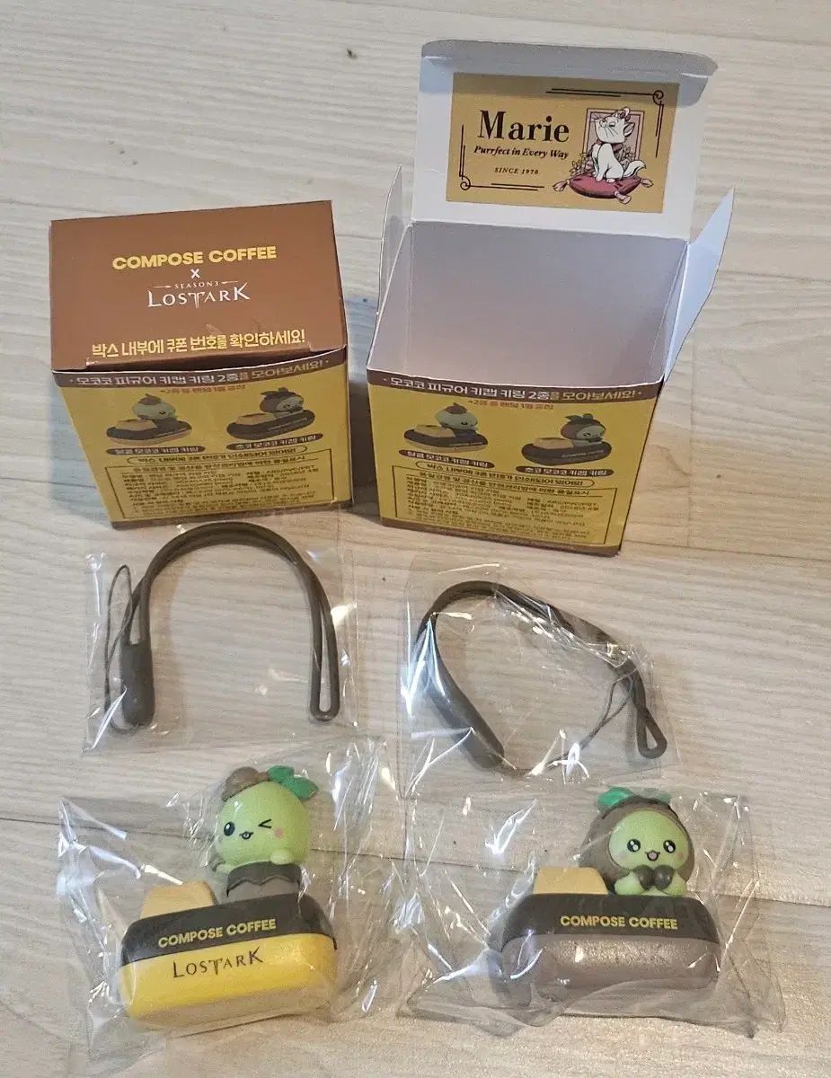 （ 2 種 バッチ) 作成 ロストアーク モココ キーキャップ キーリング