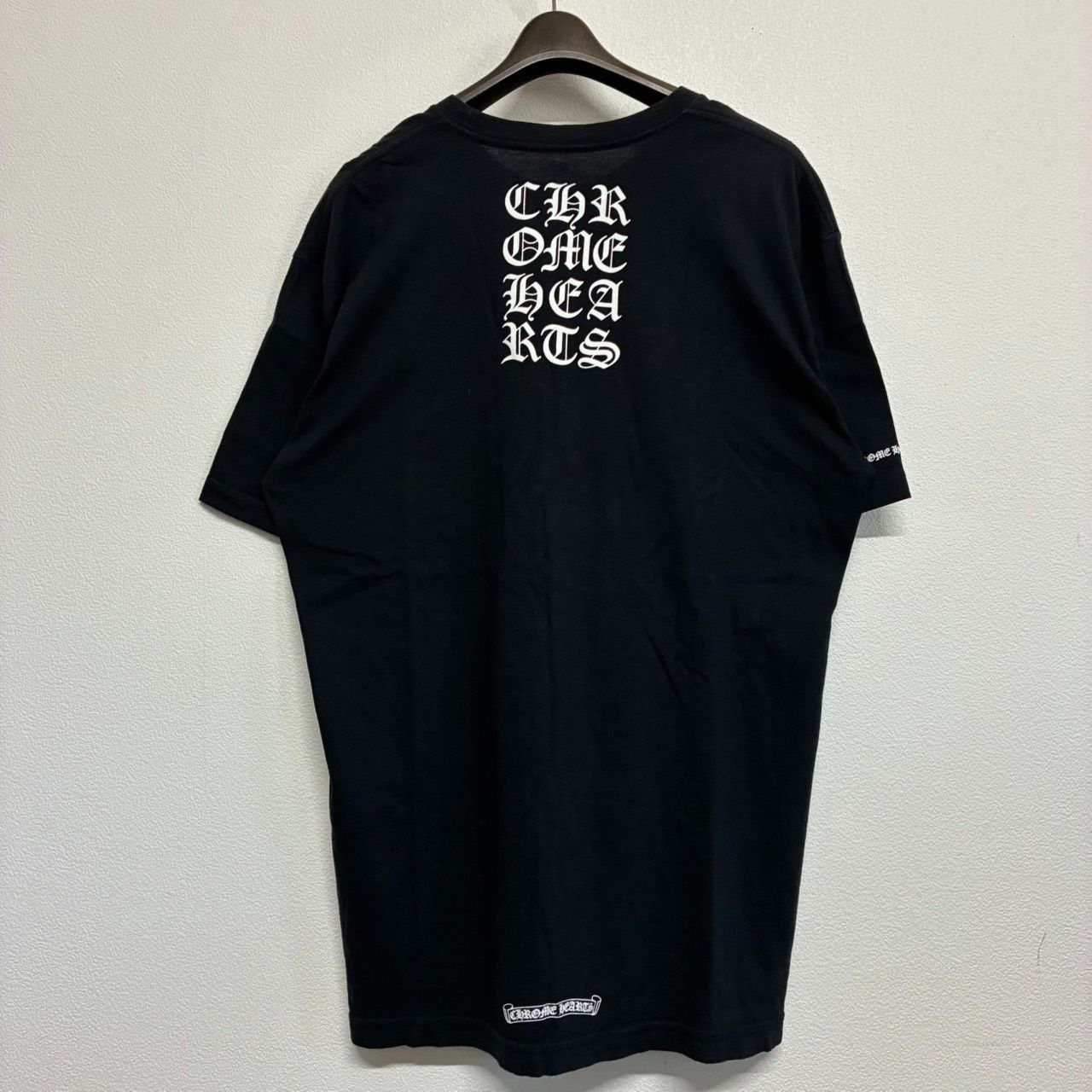 CHROME HEARTS Vertical クロムハーツ バーティカル スクリプト 黒 ブラック 半袖 Tシャツ トップス ヴィンテージ メンズ レディース XLサイズ 極美品 2437