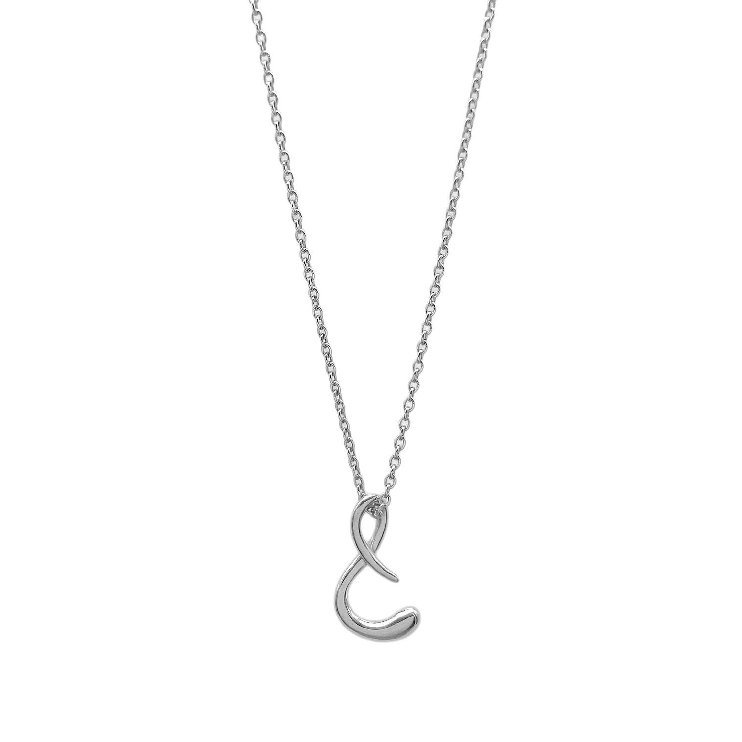 TIFFANY&Co. ティファニー レター S エルサペレッティ ネックレス ペンダント イニシャル イニシャル SV925 シルバー 新品仕上済 ユニセックス 【中古】 16,500円