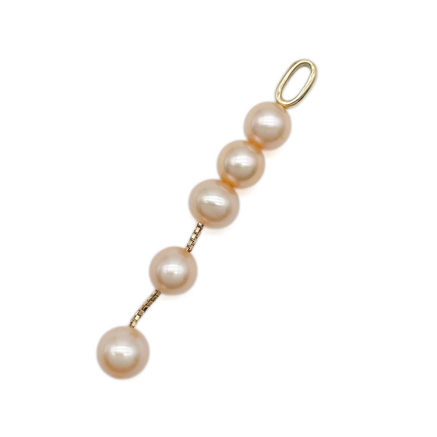 TASAKI タサキ ピンクパール ペンダントトップ 5.9mm～6.3mm K18 真珠 ゴールド レディース 【中古】