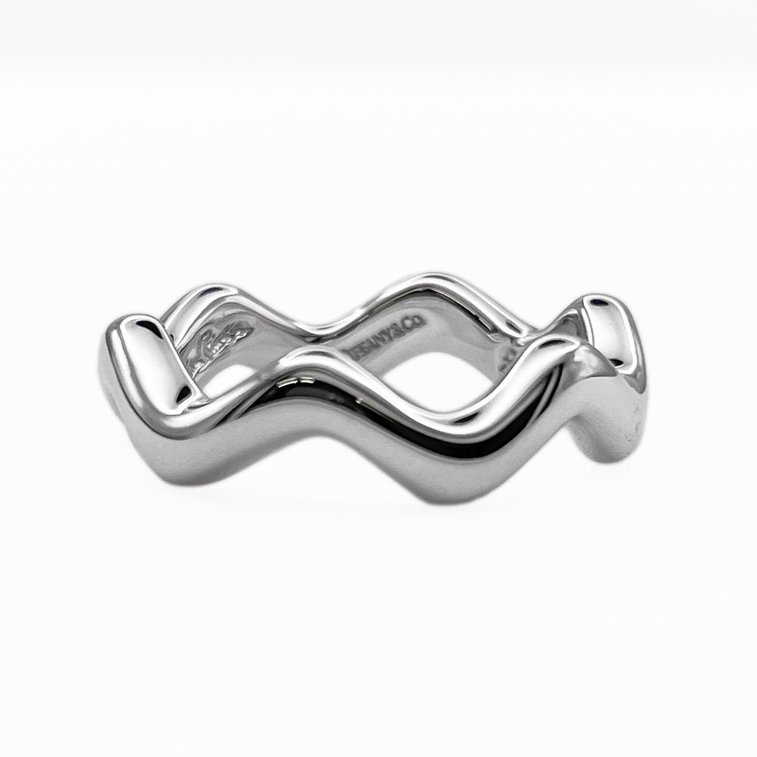TIFFANY&Co. ティファニー ジグザグ ウェーブ リング・指輪 SV925 8号 シルバー 新品仕上済 ユニセックス 【中古】