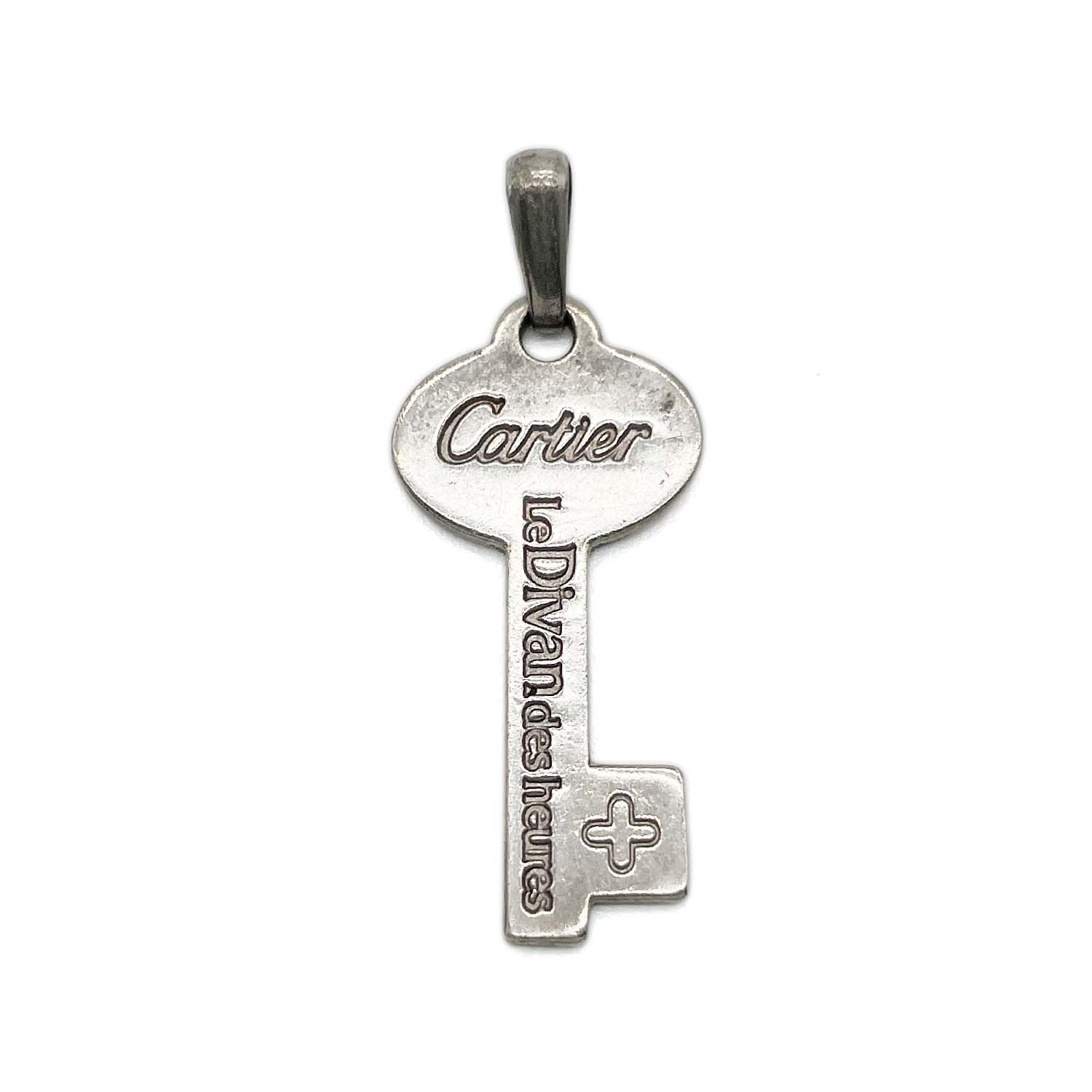 CARTIER カルティエ Le Divan des heures ル・ディヴァン・デ・ゼール ペンダントトップ チャーム メタル シルバー レディース 【中古】