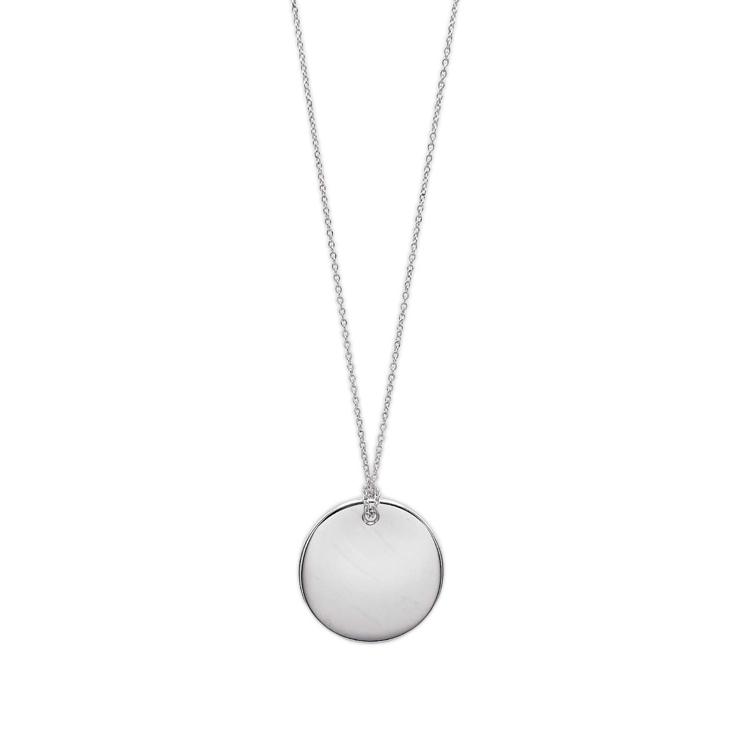 TIFFANY&Co. ティファニー ラウンドプレート エルサペレッティ ネックレス ペンダント SV925 シルバー 新品仕上済 ユニセックス 【中古】