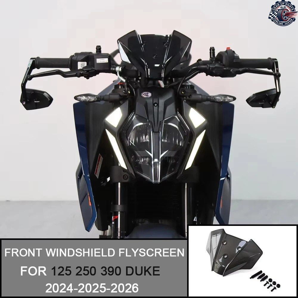 390 DUKE 250 DUKE 250 DUKE 125 390 DUKE 2024-2026 オートバイ用ウインドシールド フライスクリーン フロントウインドディフレクター シ