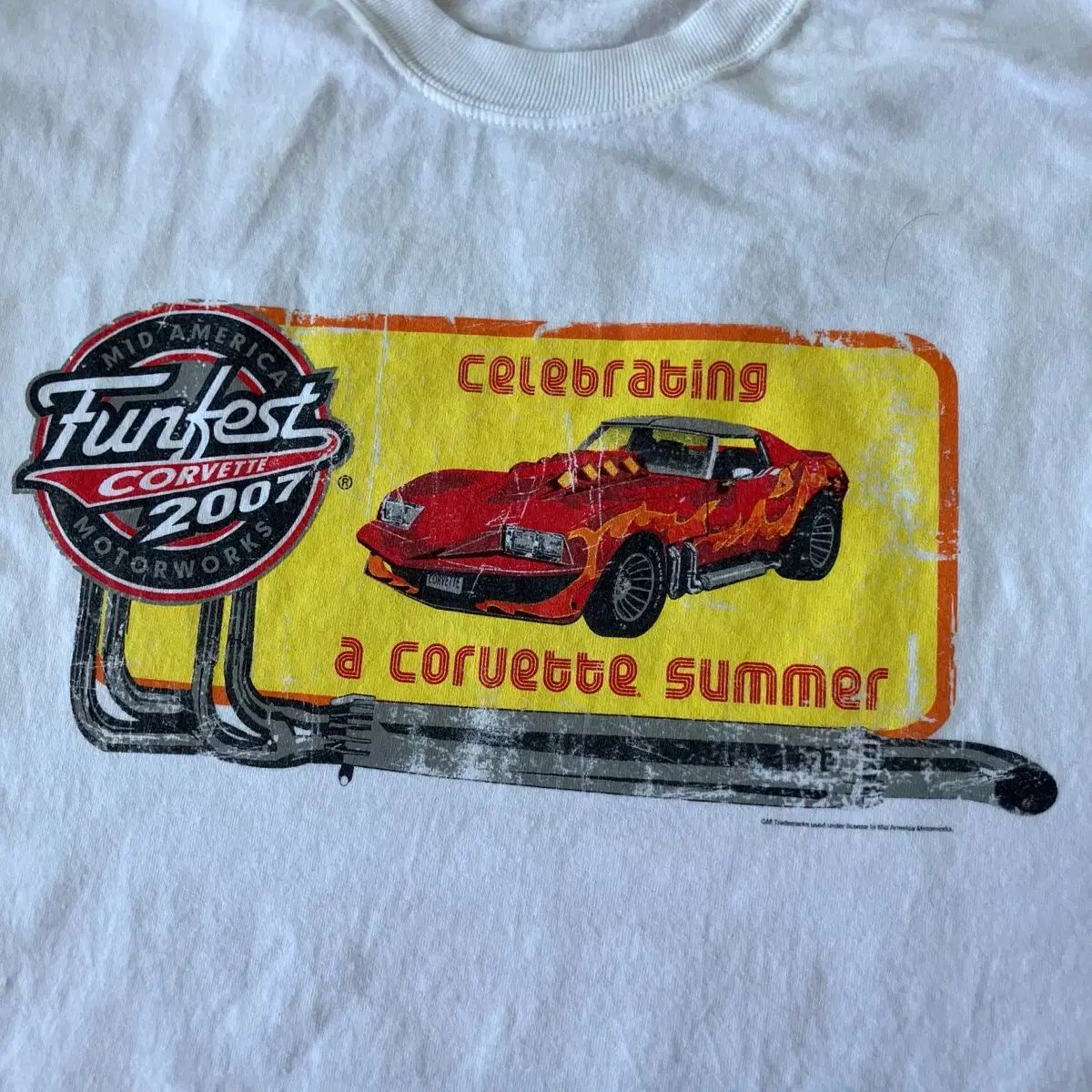 ヘインズ 2007 シボレー コルベット 半袖 レーシング プロモ Tシャツ