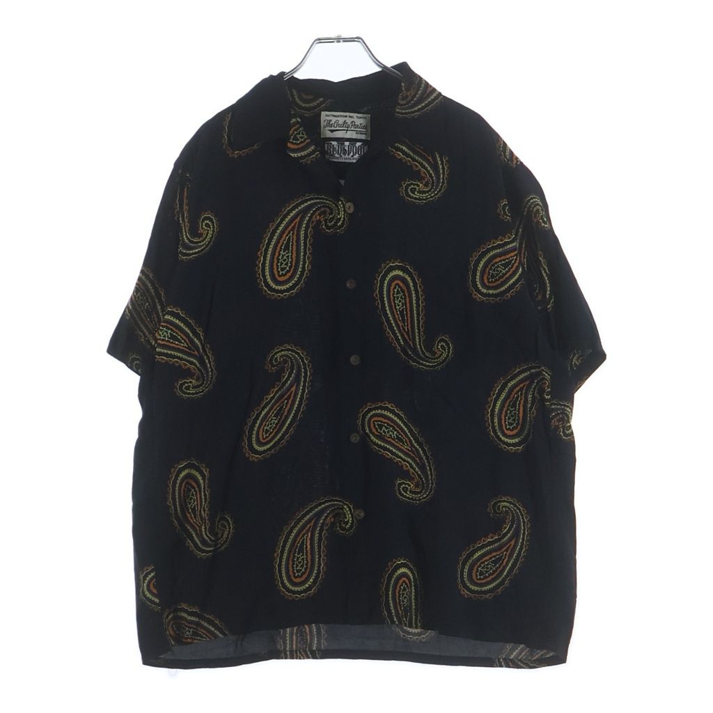 WACKO MARIA (ワコマリア) 21SS BUDSPOOL 舐達麻 HAWAIIAN SHIRT TYPE-2 PAISLEY レーヨン アロハシャツ ブラック