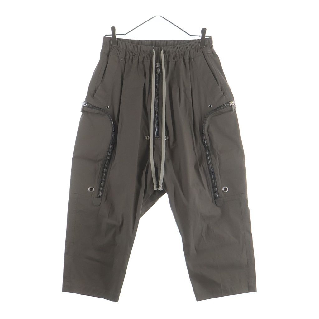 Rick Owens (リックオウエンス) 22SS Drawstring Zip Detail Pants ドローストリング ジップディテール パンツ ブラウン RU01B1348TE