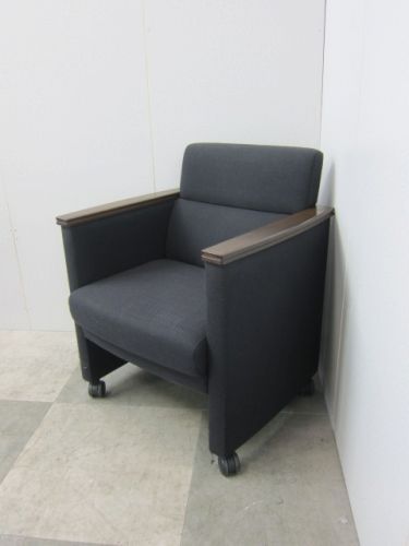 【中古品】プラス 応接会議チェア 17-713 グレー