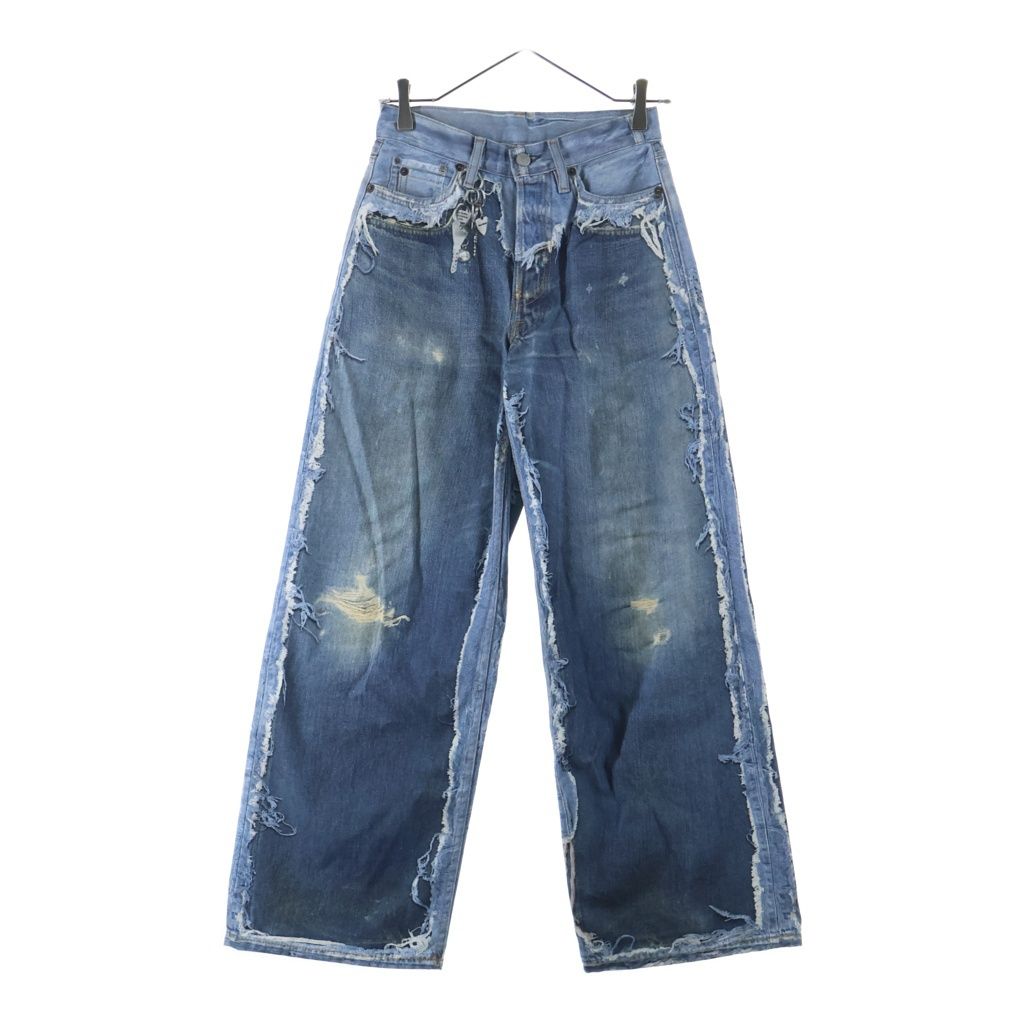 Acne Studios (アクネ ストゥディオズ) 1981 U TLO SKELETON DENIM トロンプルイユ 転写プリント ストレートデニムパンツ CK0140 インディゴ