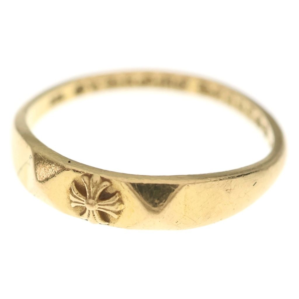 CHROME HEARTS (クロムハーツ) 22K BBBLGM PYRAMID PLUS バブルガム ピラミッドプラス ゴールドリング
