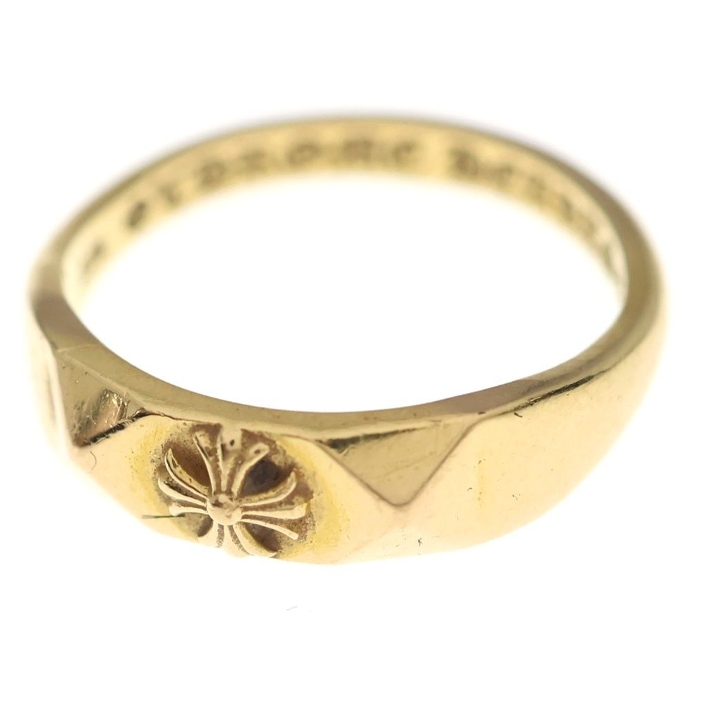 CHROME HEARTS (クロムハーツ) 22K BBBLGM PYRAMID PLUS バブルガム ピラミッドプラス ゴールドリング