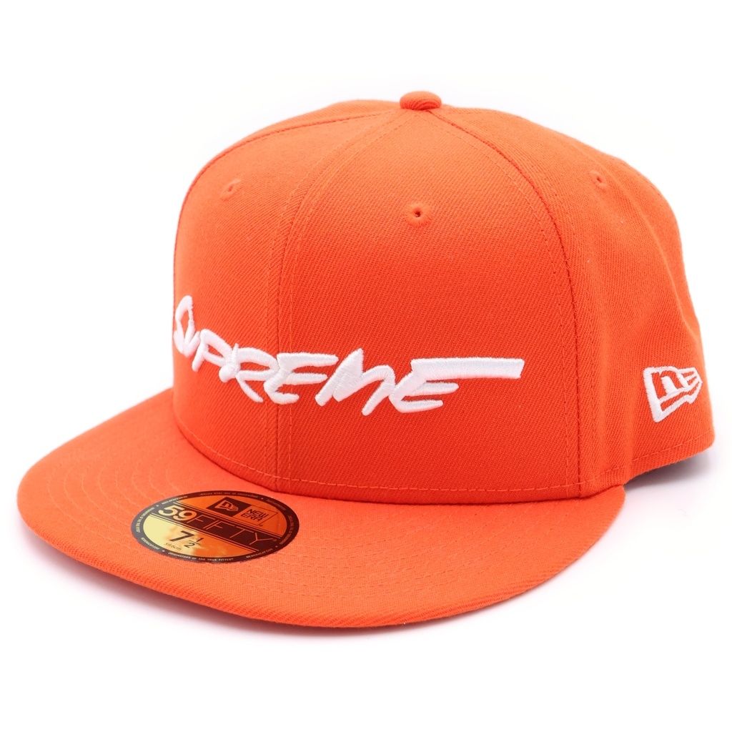 SUPREME (シュプリーム) 24SS×NEW ERA Futura Cap ニューエラ フーチュラ ロゴ刺繍 6パネル ベースボール キャップ 帽子 オレンジ 9,191円