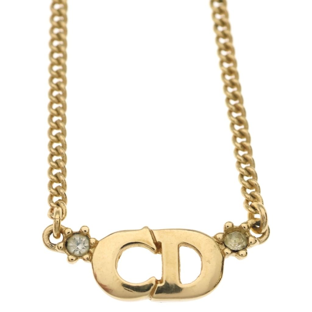 Christian Dior (クリスチャンディオール) CDロゴ チェーンネックレス