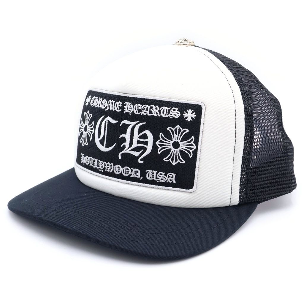 CHROME HEARTS (クロムハーツ) TRUCKER CAP/トラッカーキャップ CHパッチクロスボール付メッシュ帽子