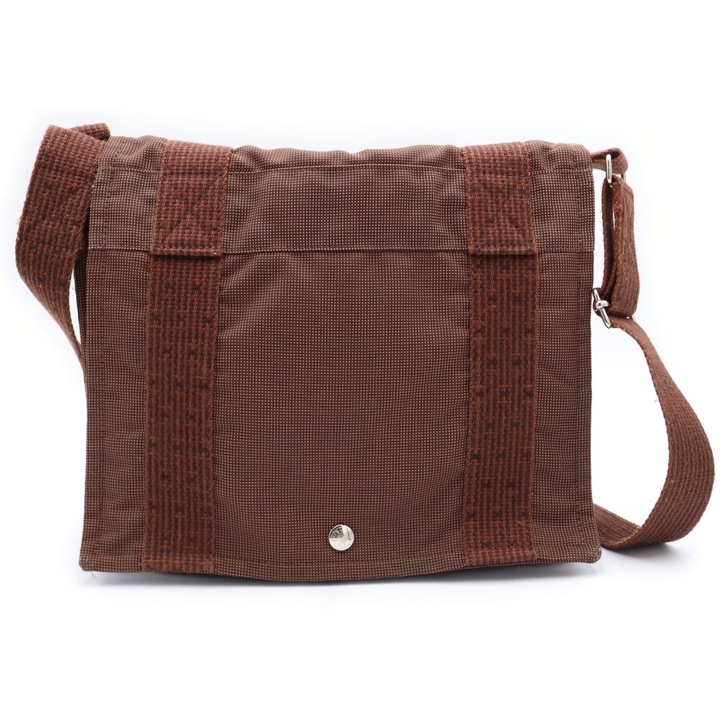 HERMES (エルメス) エールライン ショルダーバッグ ブラウン シルバー金具