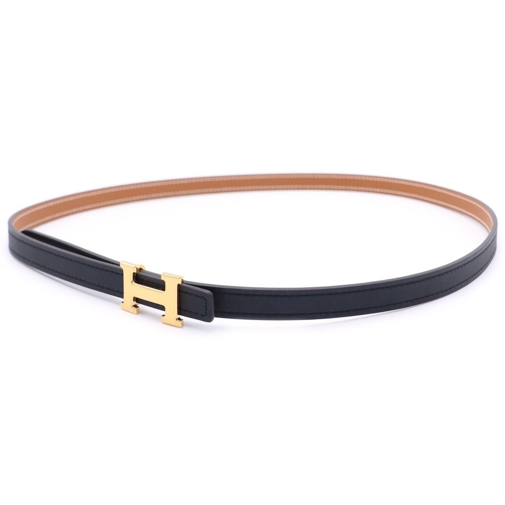 HERMES (エルメス) コンスタンスミニ リバーシブルベルト ブラック