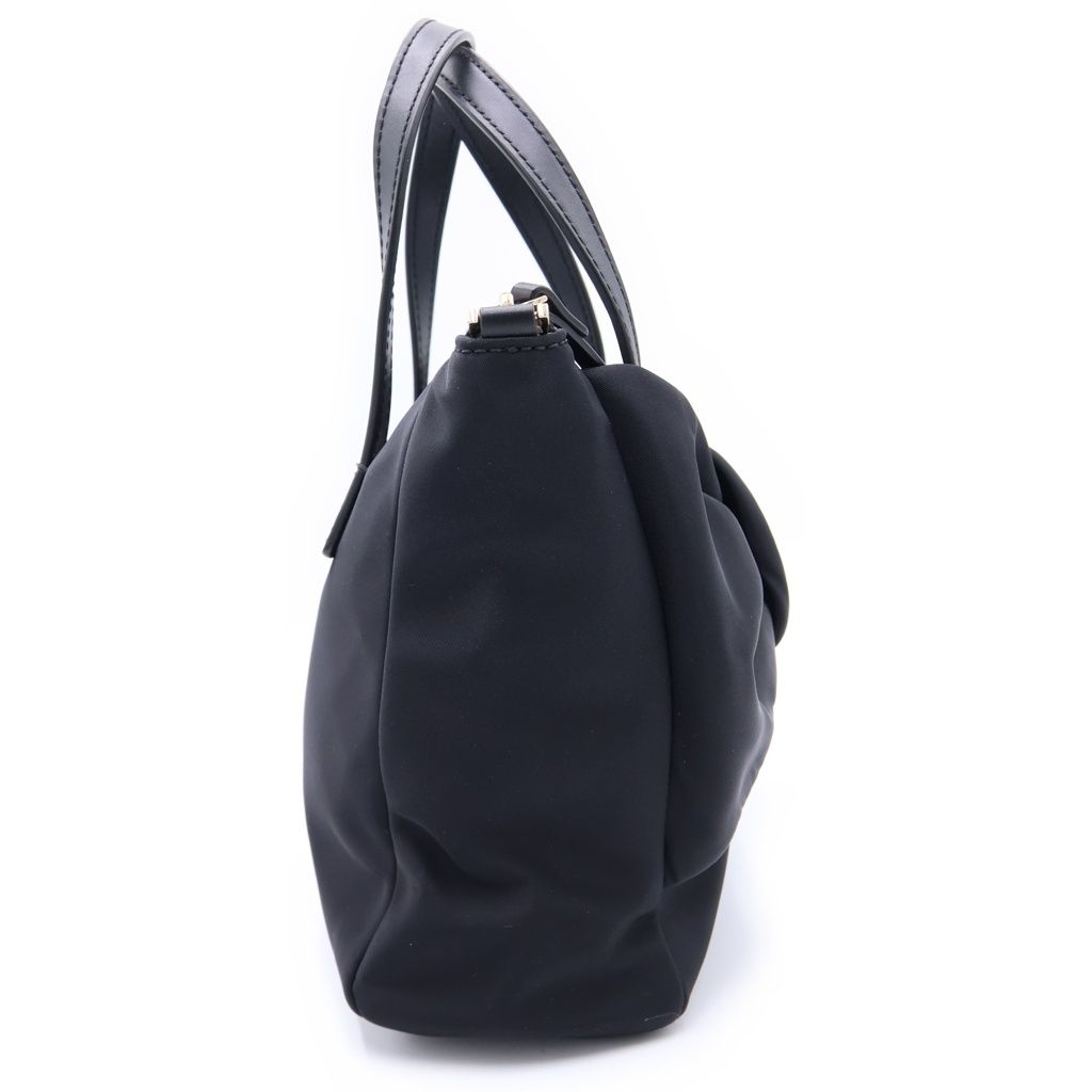 ケイトスペード Kate spade トートバッグ PXRU9411 ナイロン×レザー 黒