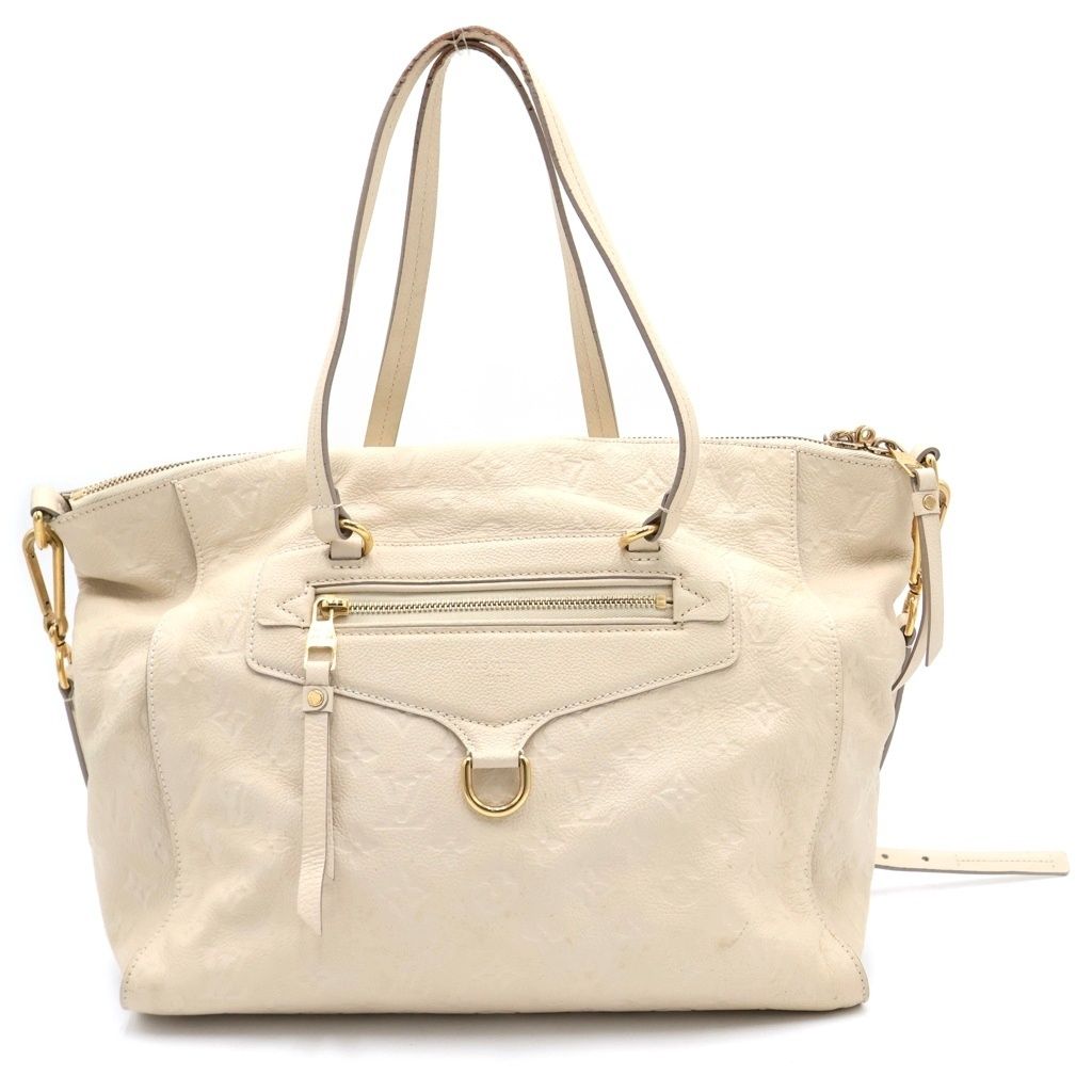 LOUIS VUITTON (ルイヴィトン) モノグラムアンプラント ルミニューズPM 2WAYバッグ ハンドバッグ ショルダーバッグ アイボリー レザー M93411 ゴールド金具