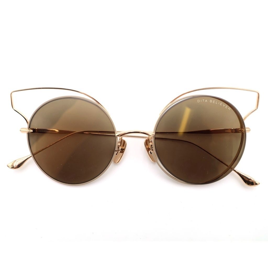 DITA (ディータ) BELIEVER サングラス アイウェア 眼鏡 ゴールド 23008-B-TAN-GLD 52 52□20 145
