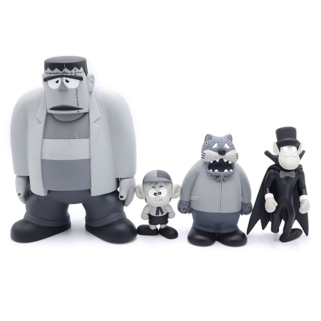 BOUNTY HUNTER バウンティーハンター　怪物くん　フィギュア　モノクロ BOUNTY HUNTER (バウンティーハンター) ×怪物くん 4体セット