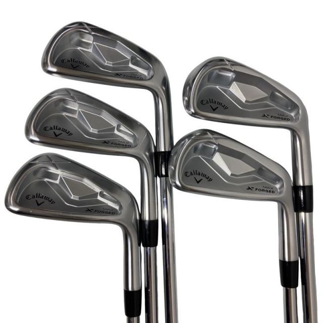 【中古】 キャロウェイ X FORGED MAX(2025) 5S アイアンセット IR 純正特注シャフト (フレックスS) メンズ 男性用 右利き 右用 Cランク ゴルフクラブ