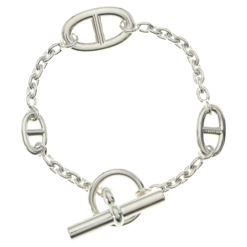 HERMES (エルメス) LG Chaine d'Ancre シェーヌダンクル ファランドール チェーン ブレスレット シルバー