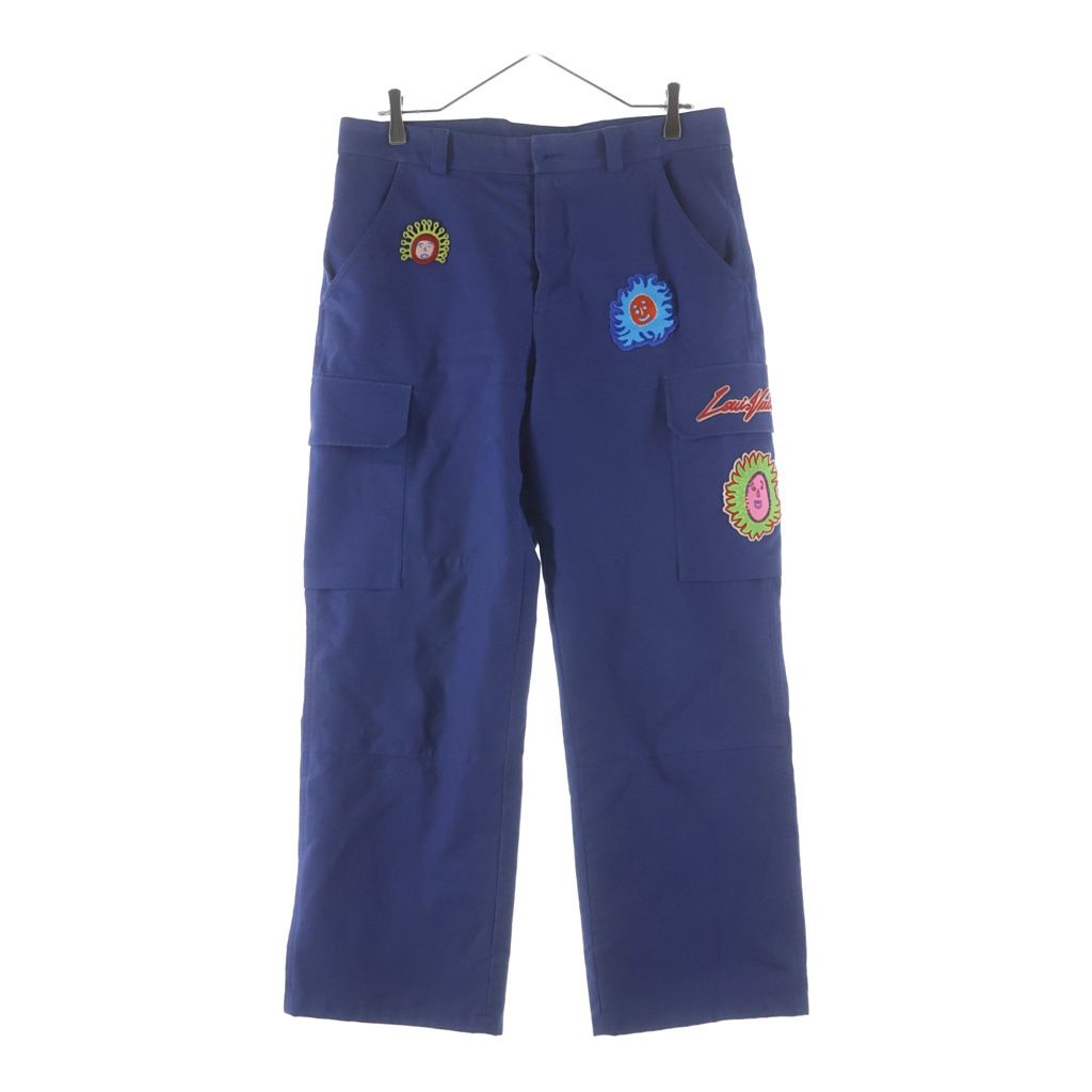 LOUIS VUITTON (ルイヴィトン) ×YK 草間彌生 MONOGRAM WAPPEN CARGO PANTS モノグラムワッペンカーゴパンツ ブルー RM232H V56 HOP35W