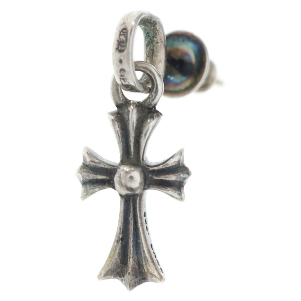 CHROME HEARTS (クロムハーツ) BBY F PPRCHN ベイビーファットクロス ドロップピアス シルバー BCA090